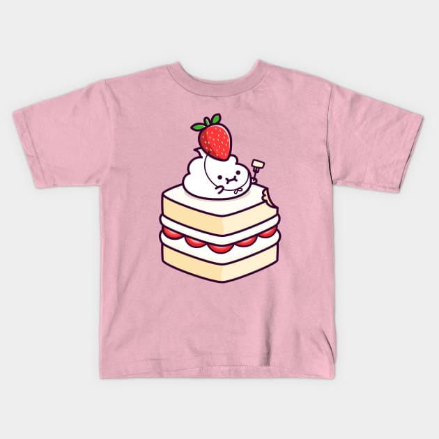 Lil whip strawberry cake Kids T-Shirt by Robot Dance Battle